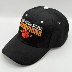 Clemson Tigers 2018 College Football National Champions Hat Black Mens Cap NCAA